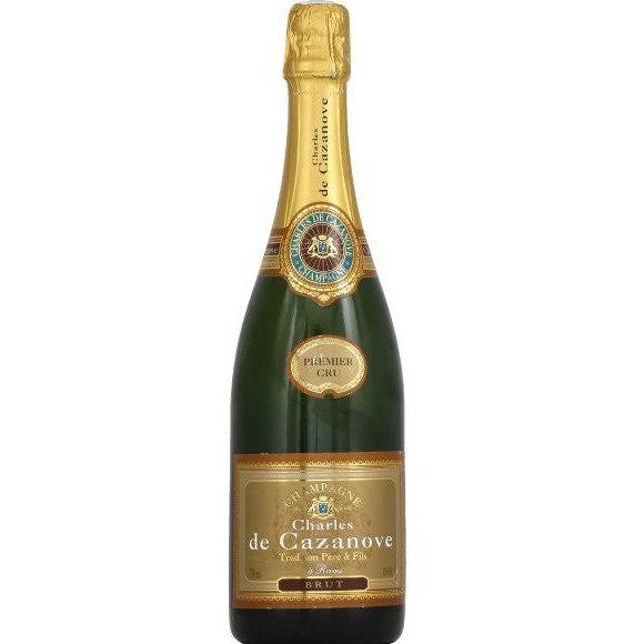 Charles de Cazanove Cazanova Brut Champagne Premier Cru NV (750 ml) For Sale