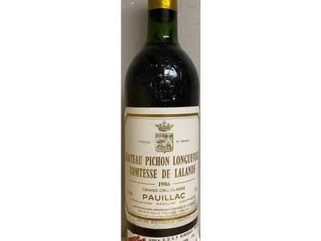 Château Pichon Longueville Comtesse de Lalande Pauillac 1986 (750ml) Sale