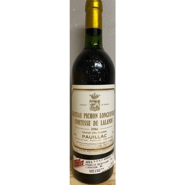 Château Pichon Longueville Comtesse de Lalande Pauillac 1986 (750ml) Sale