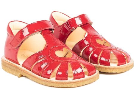 Angulus Hjerte Sandals Dark Red Discount