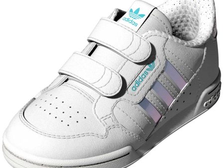 Adidas Continental 80 CF Velcro Sneakers White Pulse Aqua on Sale