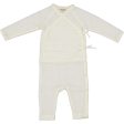 MarMar New Born Wool Pointelle Natural Rula Romper For Discount