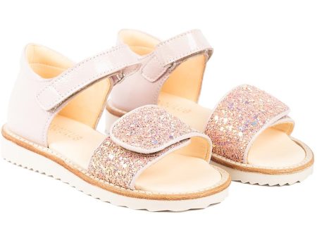 Angulus Sandals Pale Rose Rose Glitter Hot on Sale