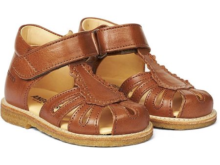 Angulus Starter Sandal W. Velcro Cognac Fashion