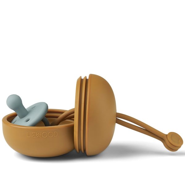 Liewood Philip Pacifier Box Golden Caramel Hot on Sale