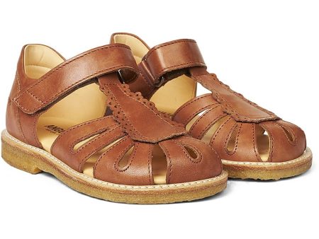 Angulus Sandal W. Velcro Tan Online Hot Sale