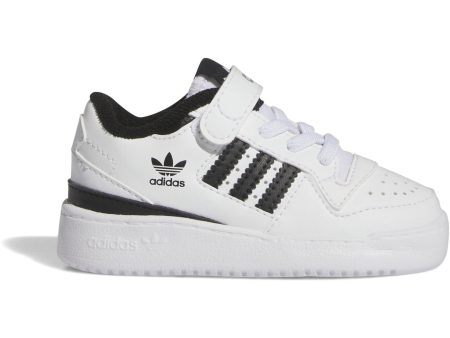 adidas Originals Forum Low 婴儿款黑 白色运动鞋 Online