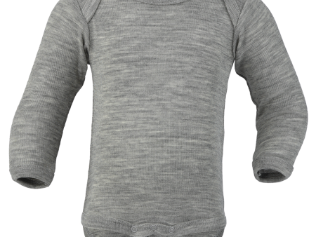 Engel Baby Body Long Sleeved Grey Melange Fashion