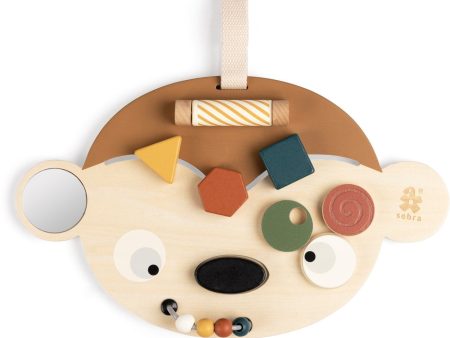 Sebra Wooden Activity Panel Maci the Monkey Beige Discount