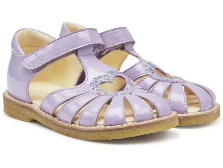 Angulus Hjerte Sandaler Lilac Confetti Glitter Fashion