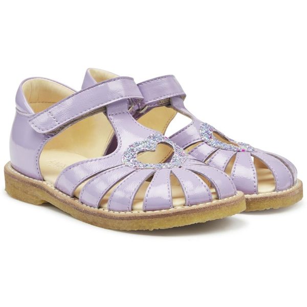 Angulus Hjerte Sandaler Lilac Confetti Glitter Fashion