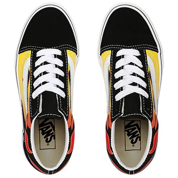 VANS UY Old Skool Flame Sneakers Black True White Online