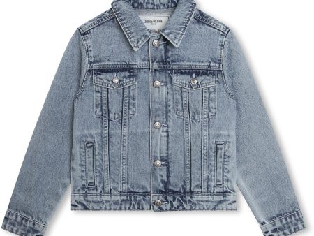 Zadig & Voltaire Bleach Denim Jacket Supply