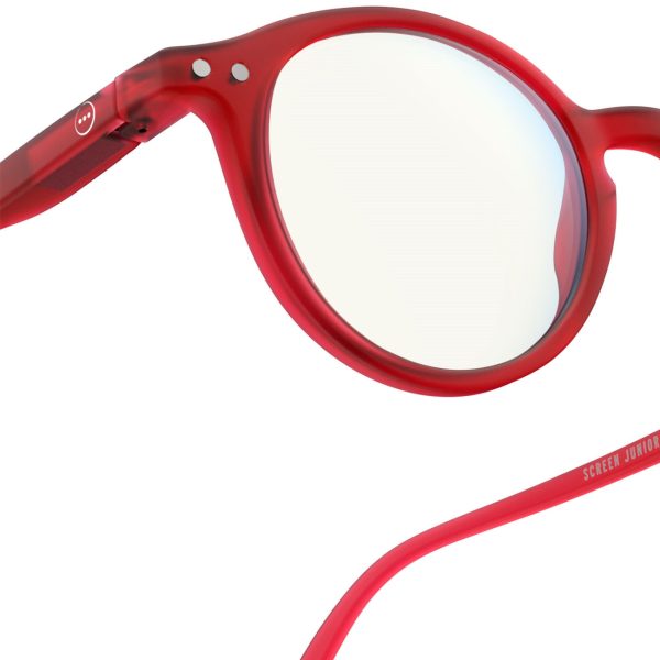 Izipizi Junior Screen Glasses #D Red Crystal Soft 0 Online Sale