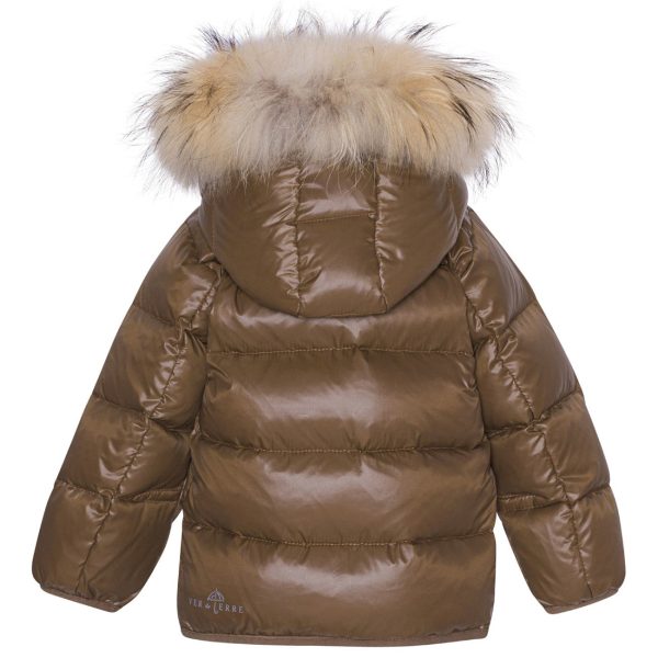 Ver de Terre Featherlight Baby Down Jacket w. Fur Kangaroo Supply