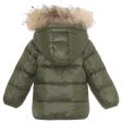 Ver de Terre Featherlight Baby Dunjakke m. Pels Dark Moss Online now