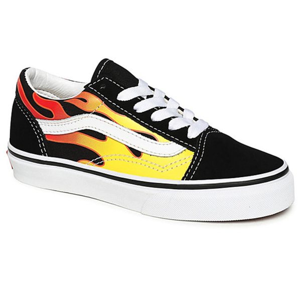 VANS UY Old Skool Flame Sneakers Black True White Online