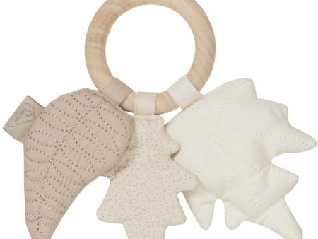 Cam Cam Copenhagen Leaves Rattle Mix Natural Online Hot Sale