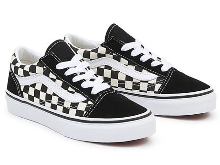 VANS UY Old Skool Sneakers Primary Check Black White Hot on Sale