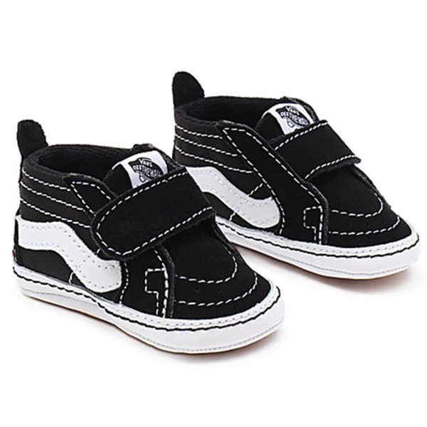 VANS IN SK8-Hi Crib Sneakers Black True White Online now