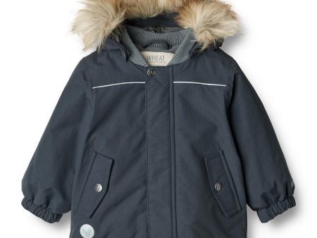 Wheat Jacket Kasper Tech Dark Blue For Cheap