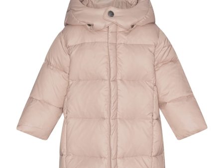 Ver de Terre Featherlight Baby Girls Down Coat Mahogany Rose on Sale