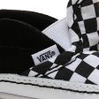 VANS IN Slip-On V Crib Sneakers Checker Black True White Hot on Sale