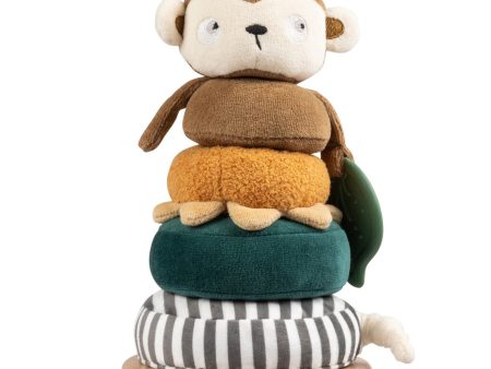 Sebra Stacking & Tilting Toy Maci the Monkey Brown Discount