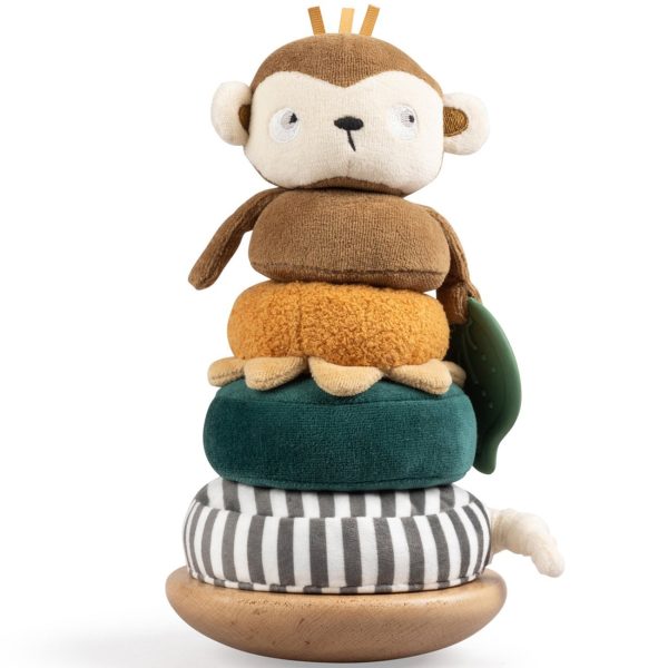 Sebra Stacking & Tilting Toy Maci the Monkey Brown Discount