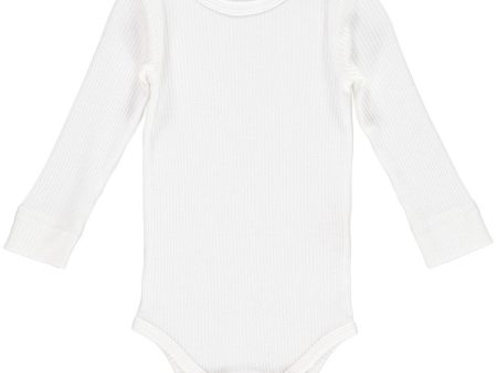 MarMar Modal Body Plain LS Gentle White Fashion