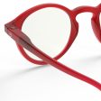 Izipizi Junior Screen Glasses #D Red Crystal Soft 0 Online Sale