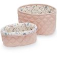 Cam Cam Copenhagen Quilted Storage Basket 2 pack Blossom Pink Online